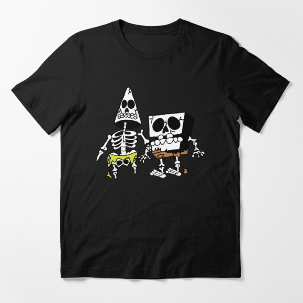 Kids SpongeBob and Patrick skeleton t-shirt